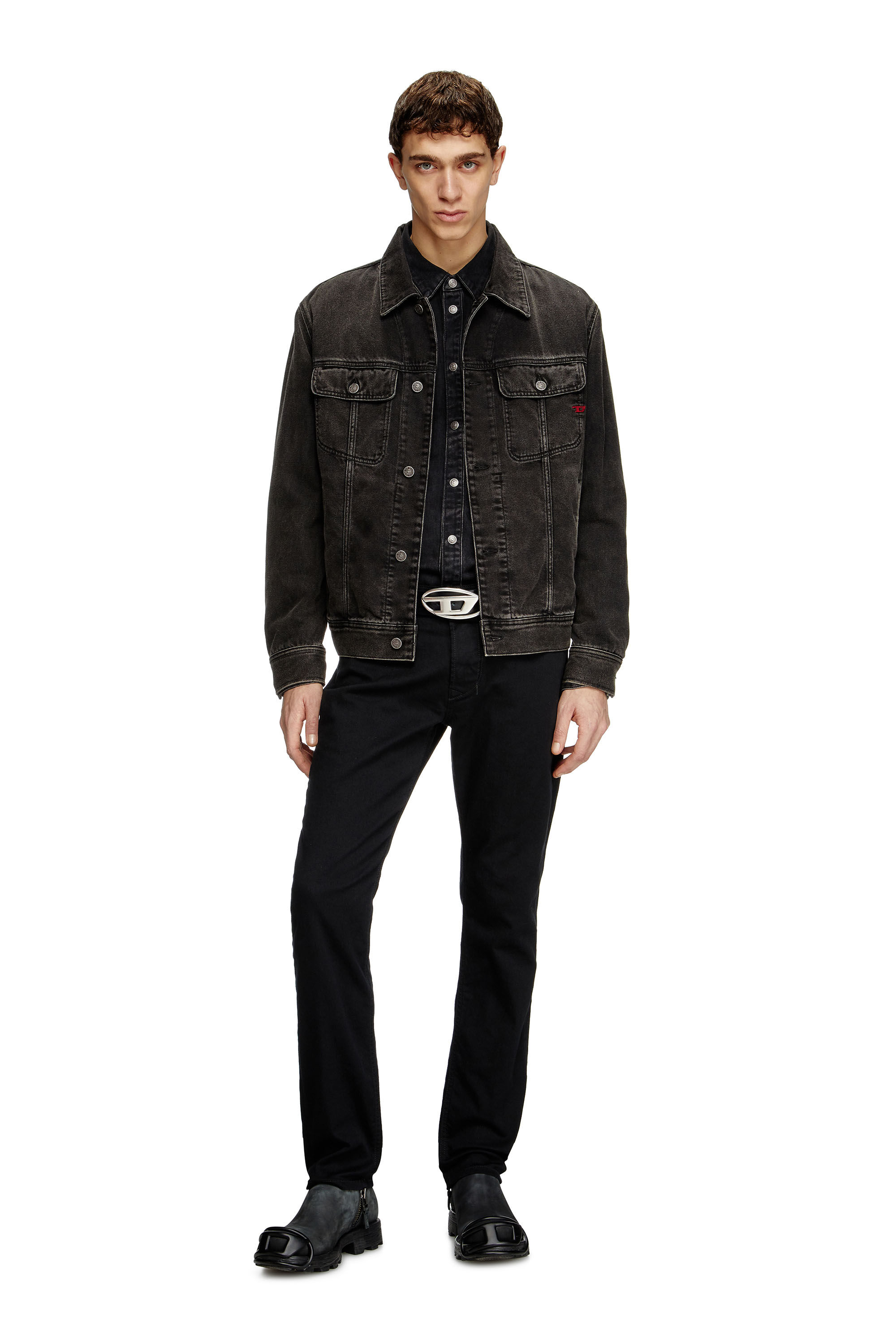Larkee-Beex 0688H Men: Tapered Black/Dark grey Jeans | Diesel