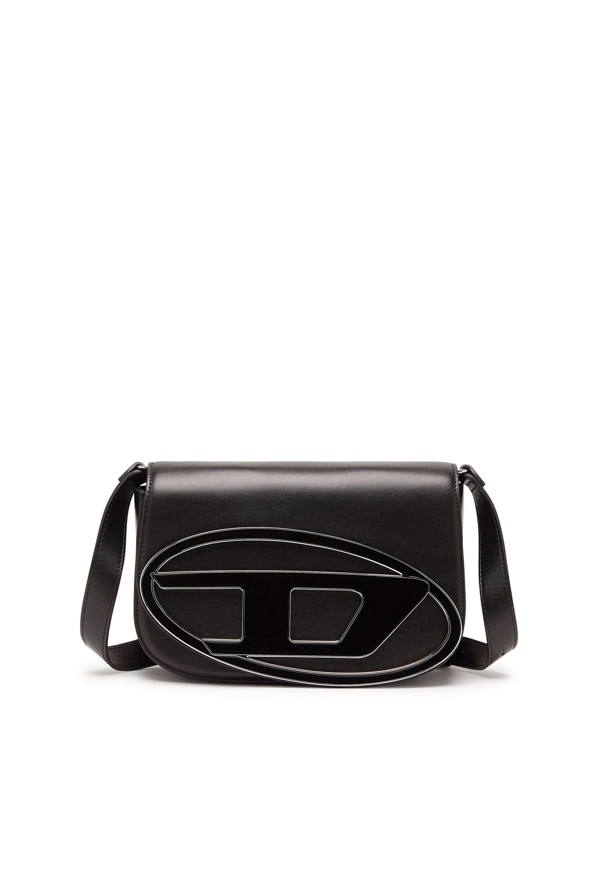 Women's 1DR M-Iconic medium shoulder bag in leather | Black | Diesel