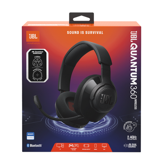JBL Quantum 360 Wireless | Wireless over-ear gaming headset with