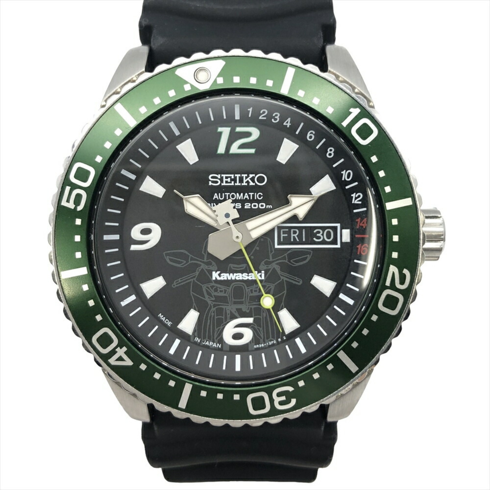 Seiko SEIKO × Kawasaki Ninja ZX-10R Automatic Watch Black Dial 998