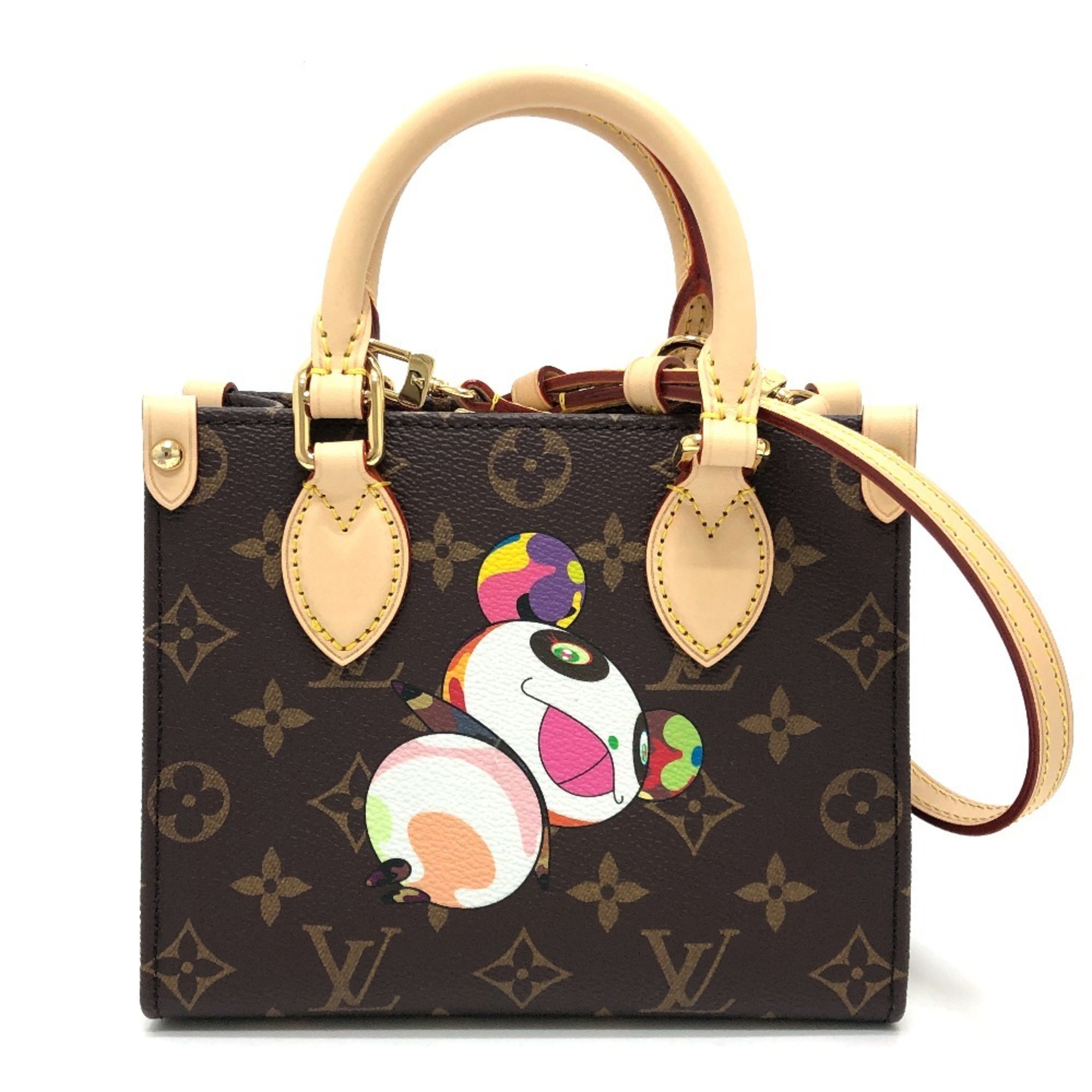 LOUIS VUITTON M13668 LV x TM On the Go BB Takashi Murakami Panda