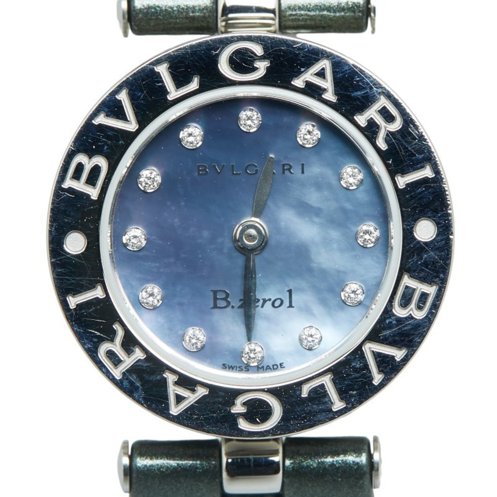 BVLGARI B.Zero1 Watch BZ22S Quartz Blue Shell Dial Stainless Steel