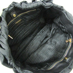 プラダ(Prada) フリル チェーンショルダーバッグ レディース ナイロン