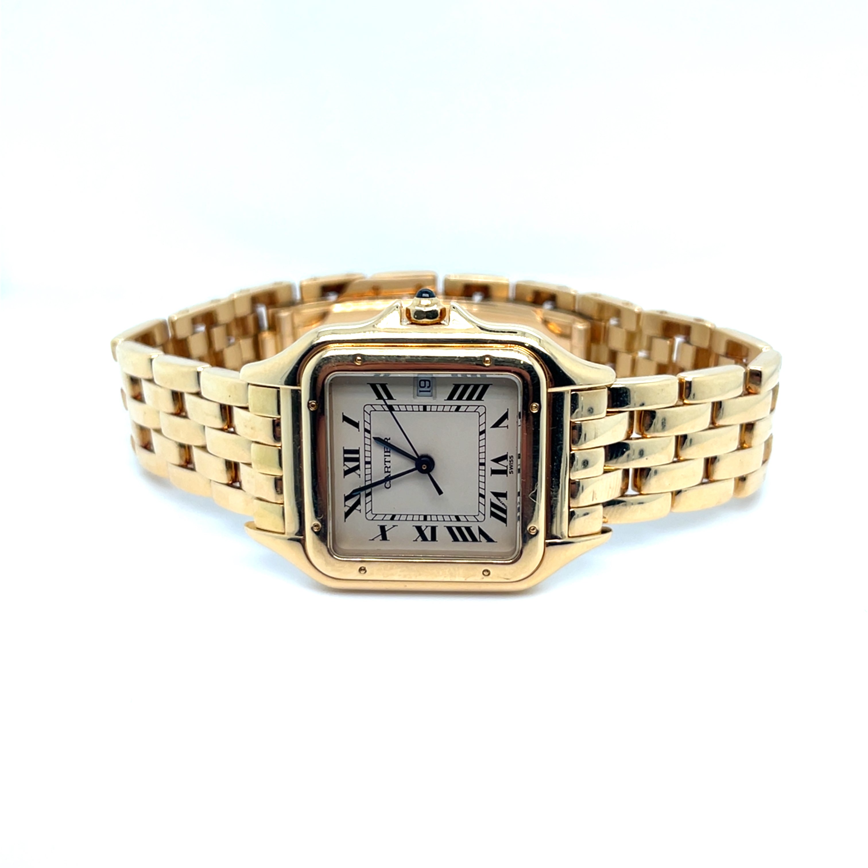 Cartier Panthere Medium Yellow Gold White Dial Quartz – Glenn