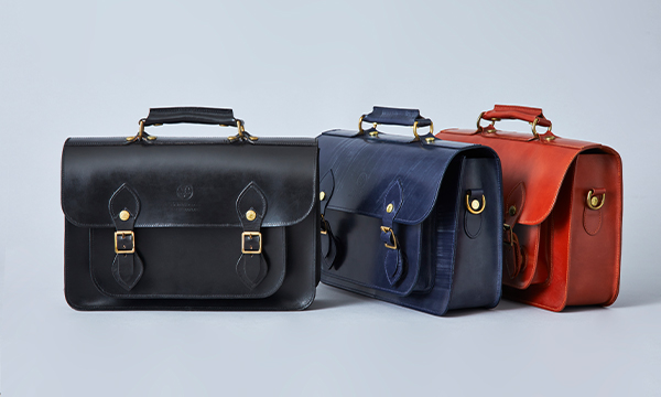 GLEN ライトウェイトブリーフケース ネイビー ブライドルレザー グレン