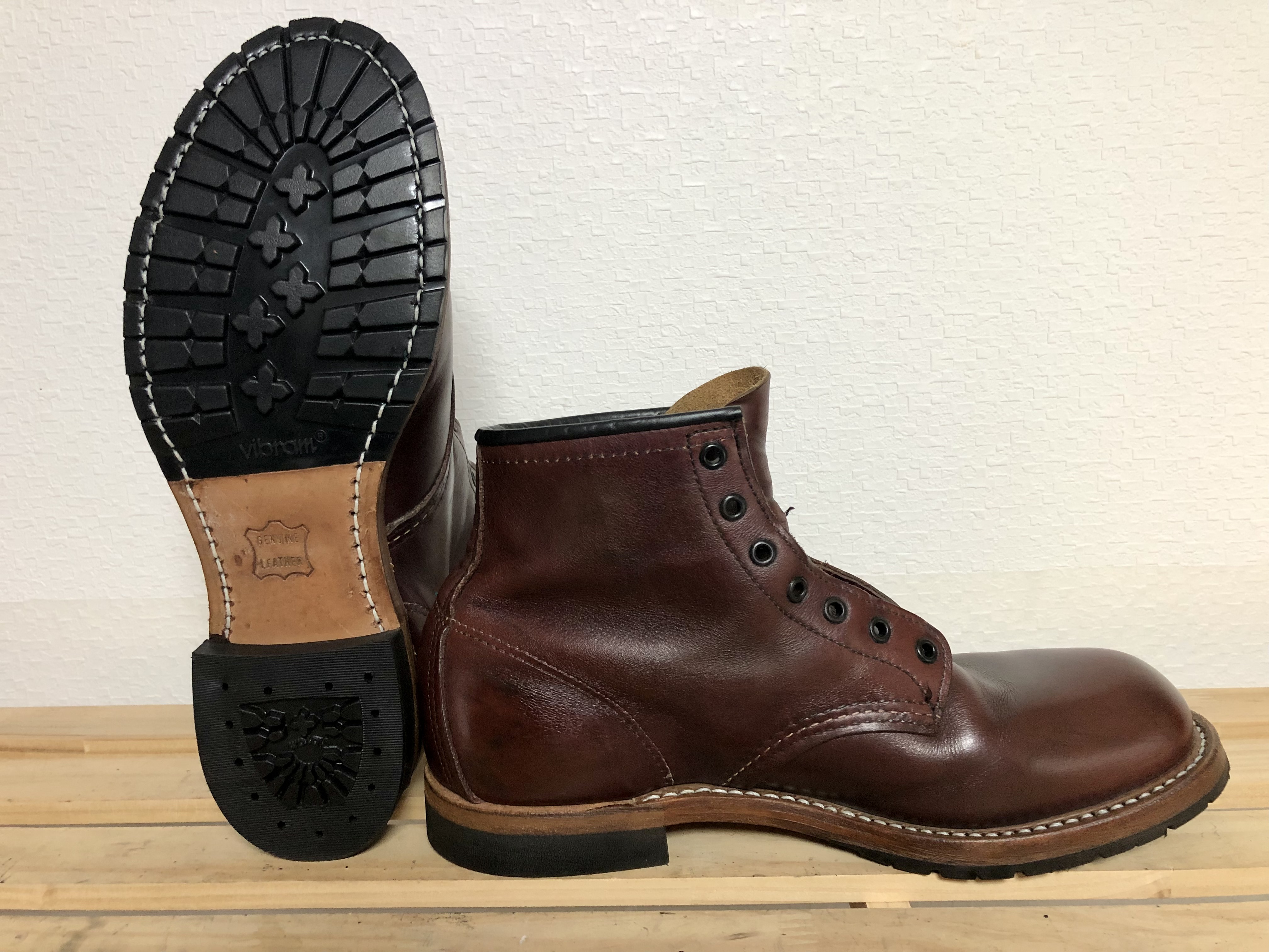 レッドウィング ベックマン 9011 加水分解 ソール交換 | 靴磨き