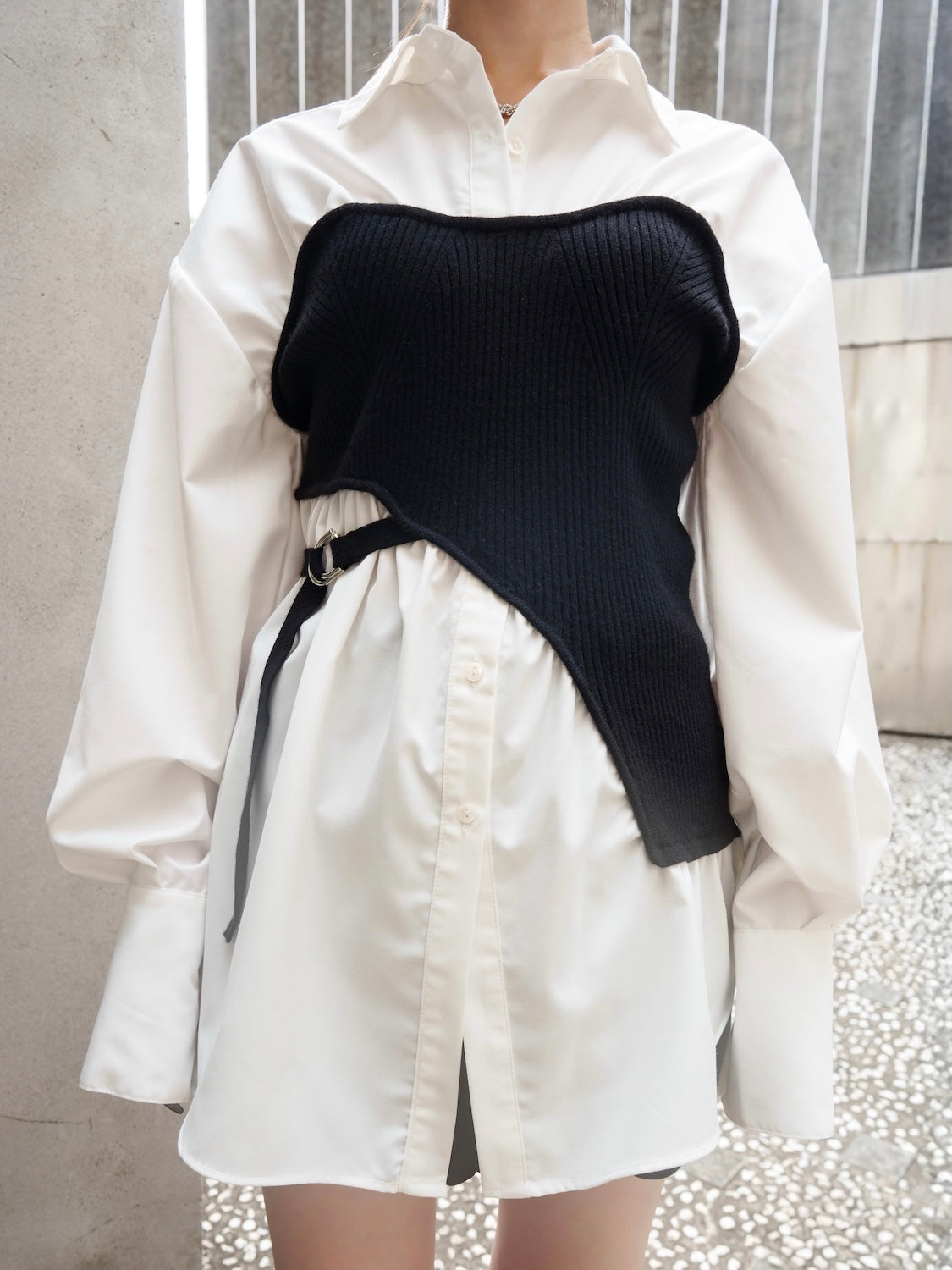 ドッキング KNITビスチェ シャツ