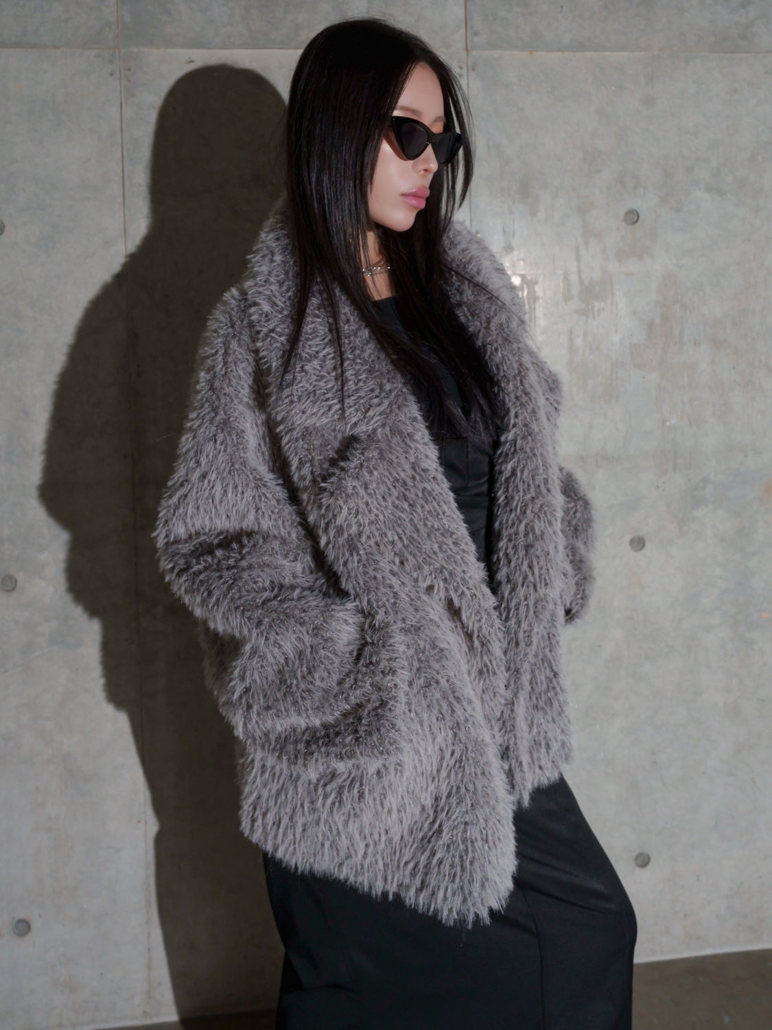 Suede ボンディング Fur コート