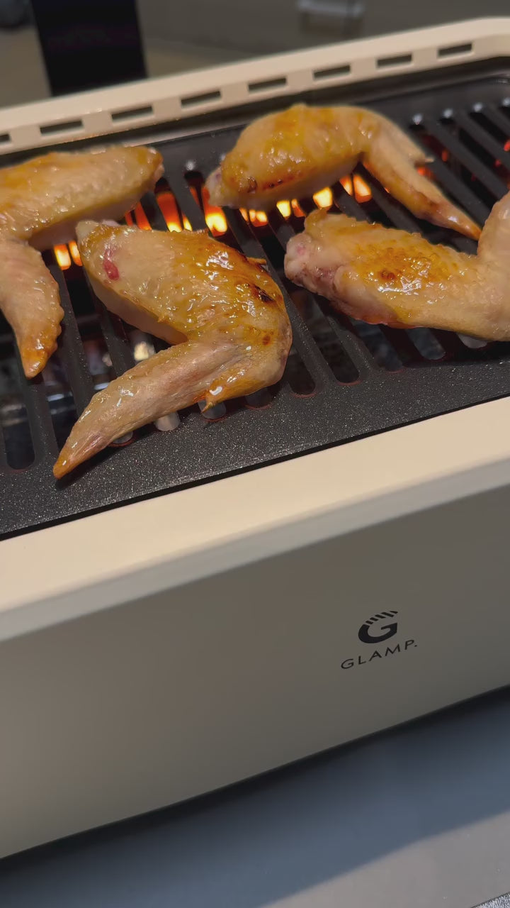 超少煙グリル ブラック ホワイト GLAMP グランプ 煙が少ない スモーク