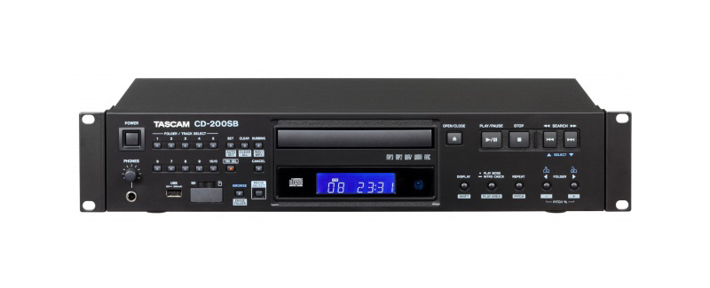 TASCAM CD-200SB SD/SDHCカード USBメモリー対応 業務用CDプレーヤー