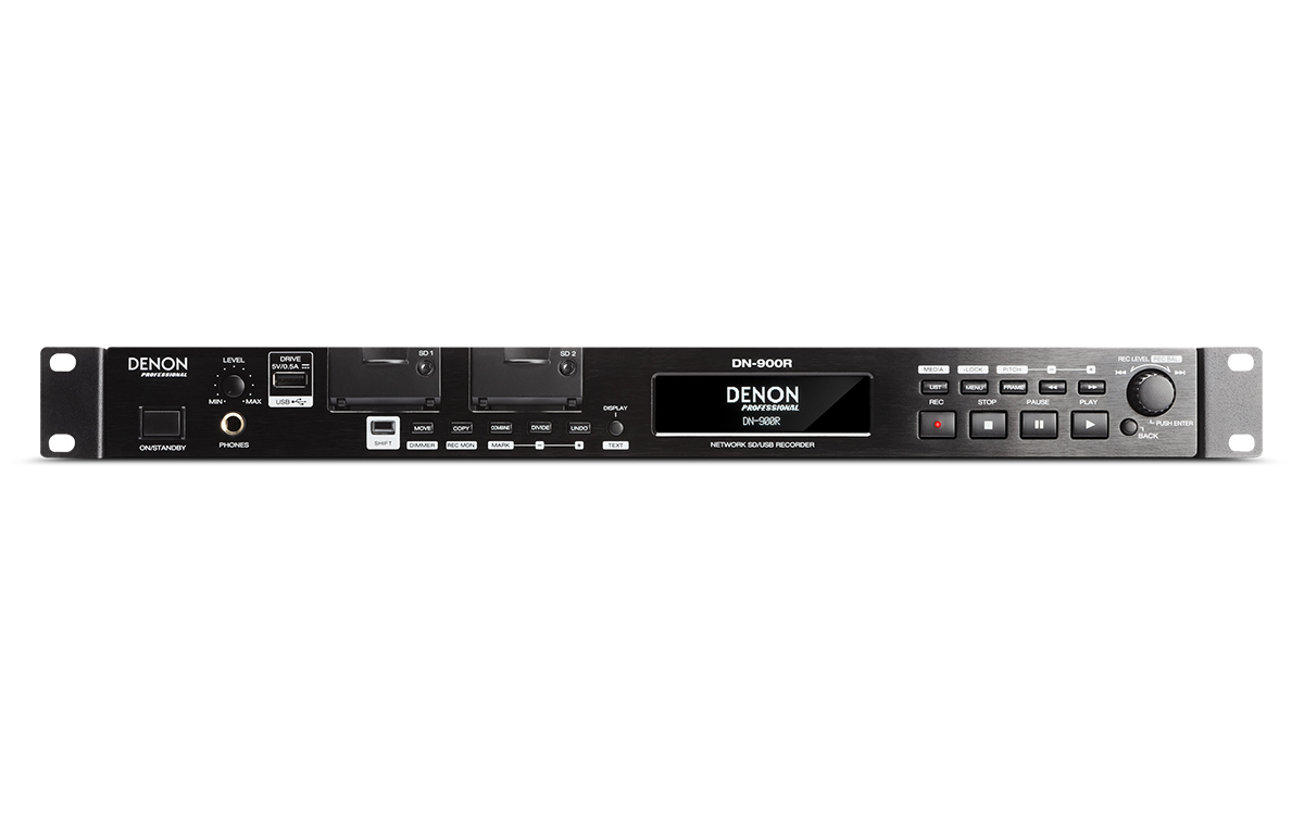 DENON Professional DN-900R Dante搭載ネットワークSD/USBレコーダー
