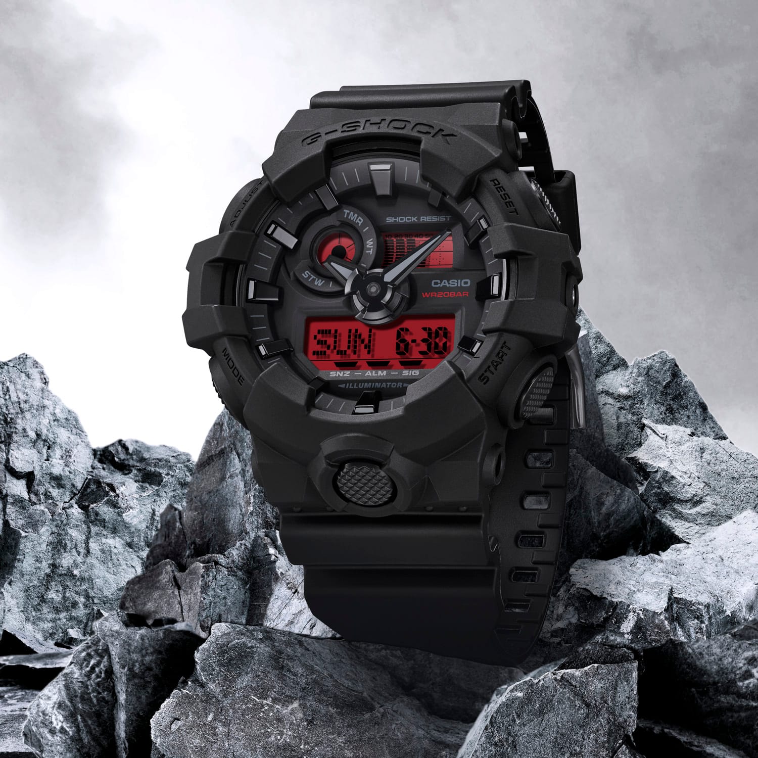 Black and Bold Red | CASIO