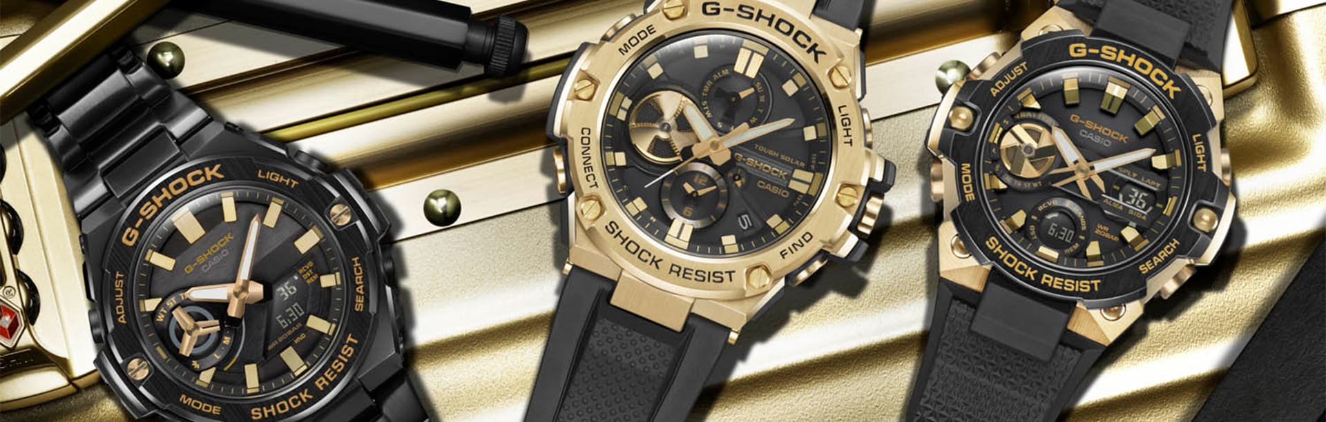 Black x Gold G-STEEL Series | CASIO