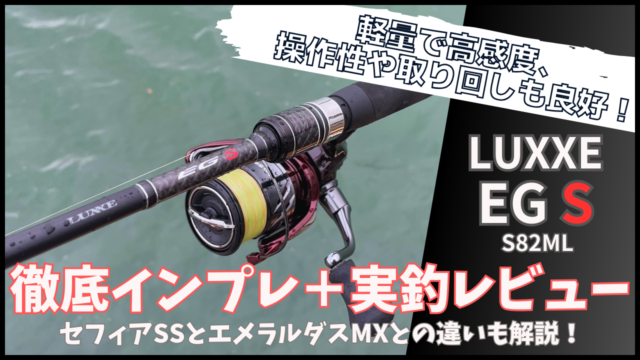 インプレ】ラグゼEG Sをレビュー！軽量で高感度、扱いやすいエギング