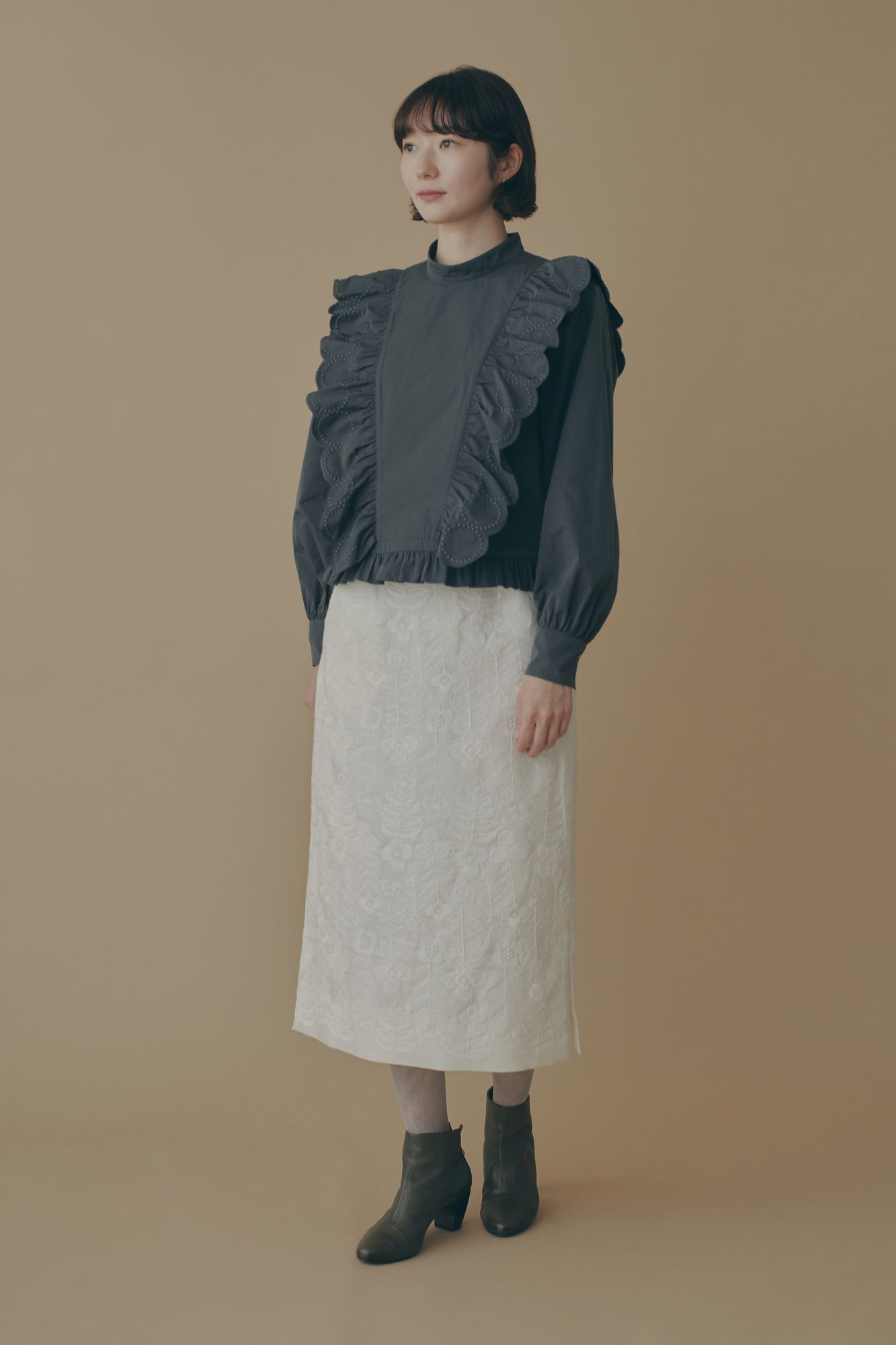 tambourine ラグランスリーブブラウス - minä perhonen