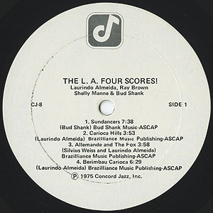 The L.A. Four / The L.A. Four Scores (LP) / Concord Jazz 1975 US