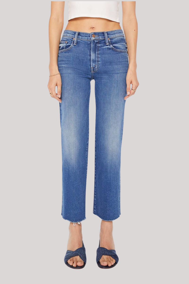Mother - The Mid Rise Rambler Zip Ankle Fray