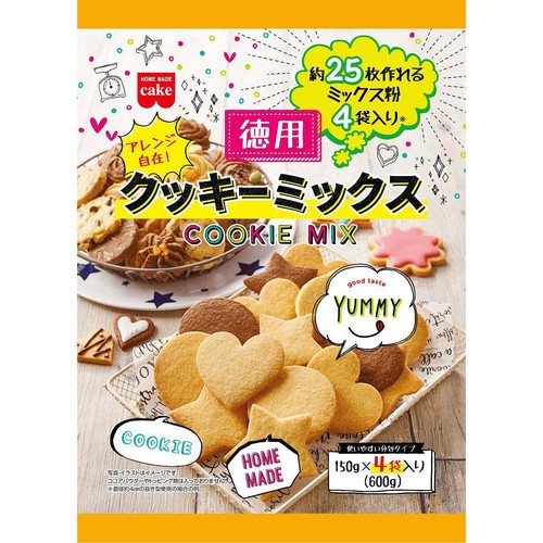 共立食品 徳用クッキーミックス 150g x 4袋入 Green Beans | グリーン