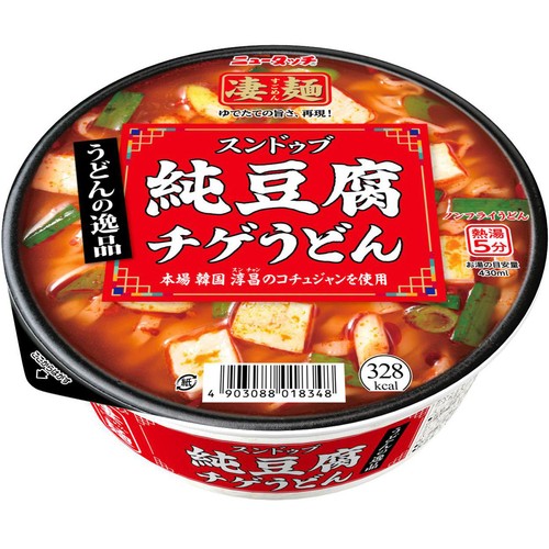 ヤマダイ ニュータッチ 凄麺 うどんの逸品 純豆腐チゲうどん 111g
