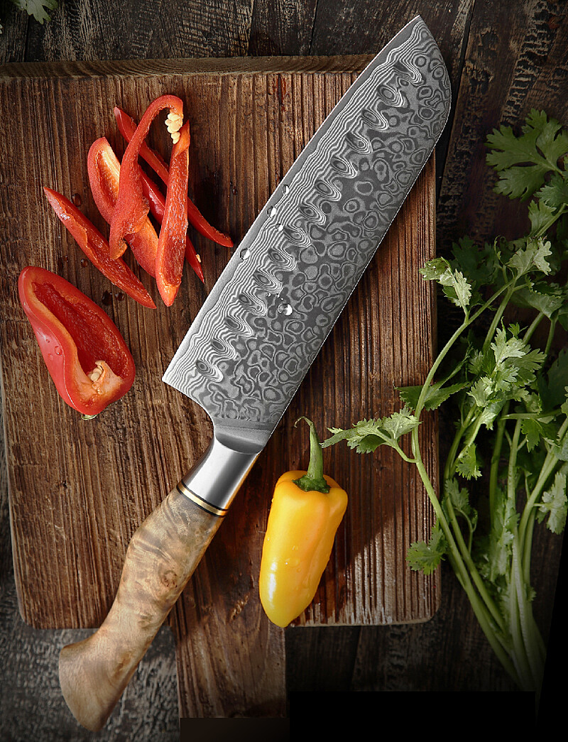 XINZUO®︎「67層ダマスカス鋼 高級包丁マスターセット」 まるで刀！缶