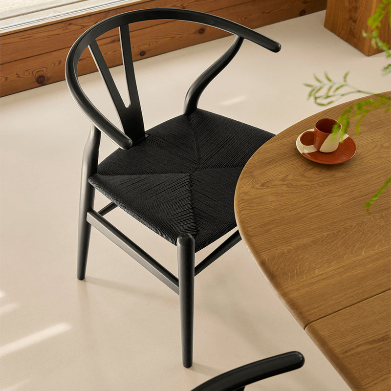 完売】Yチェア CH24 ユーカリブラック ブラック塗装 ブラックペーパー