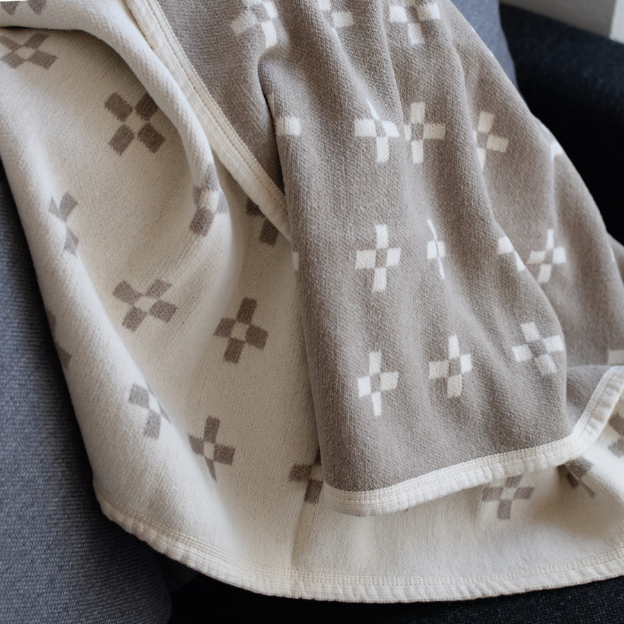KLIPPAN シュニールコットン ハーフブランケット シャーンスンド