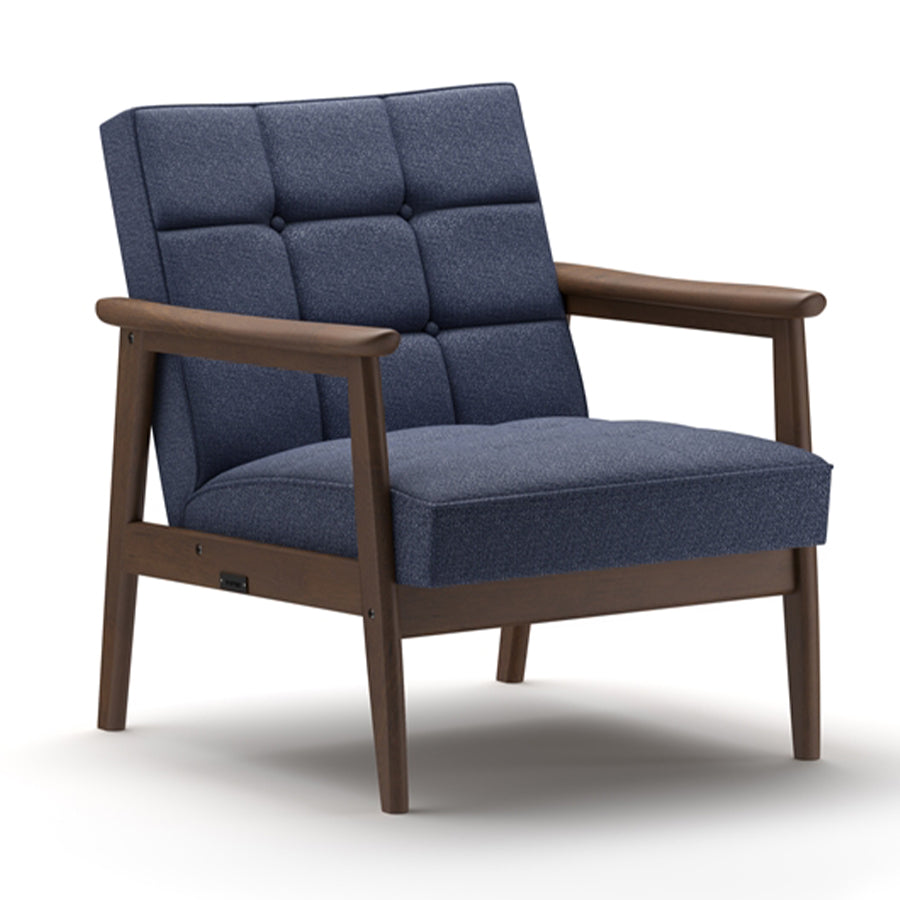 店頭限定】カリモク60【正規販売店】Kチェア タープブルー×モカ