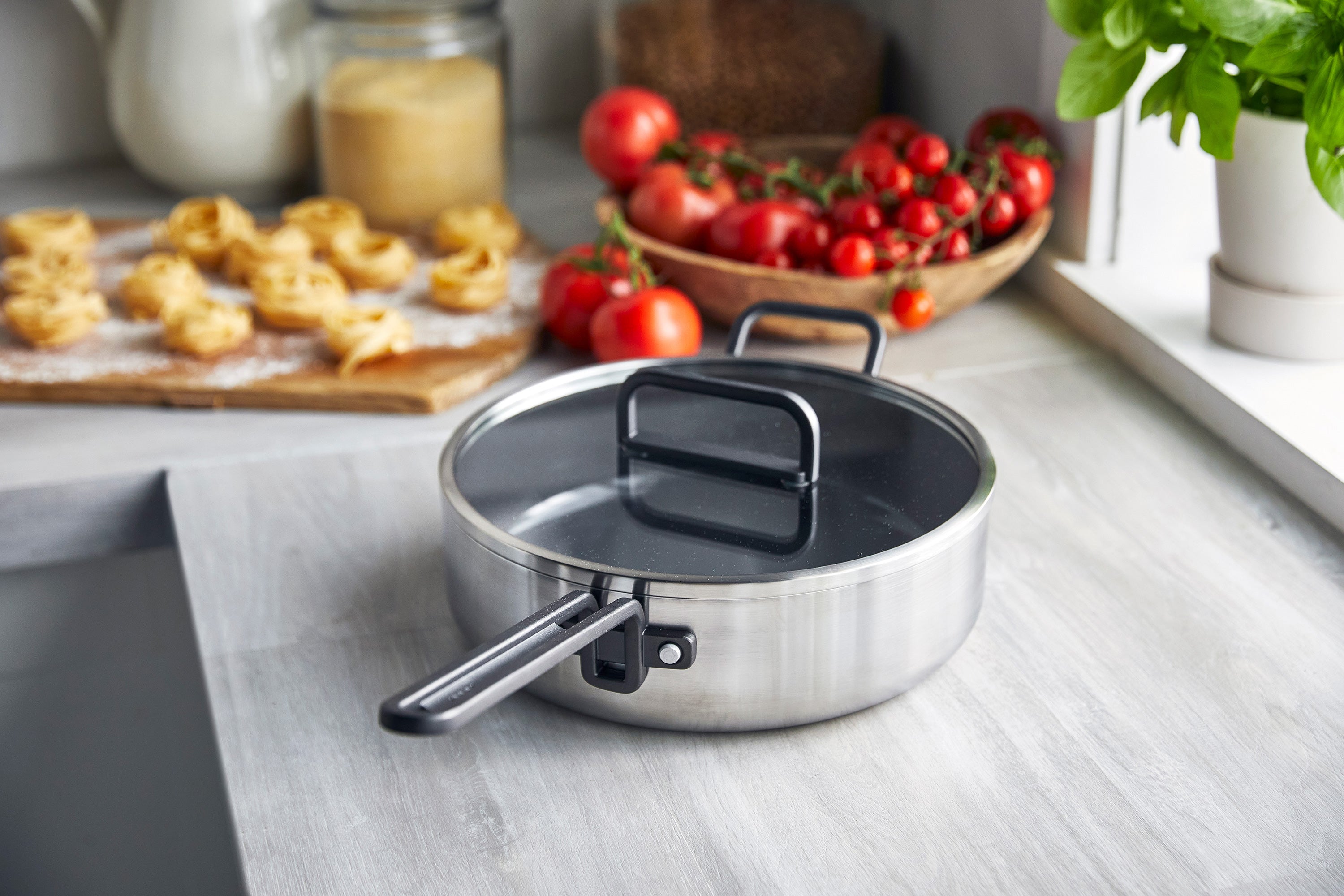 グリーンパン公式ショップ】 TUCCIコレクション 深型フライパン ガラス