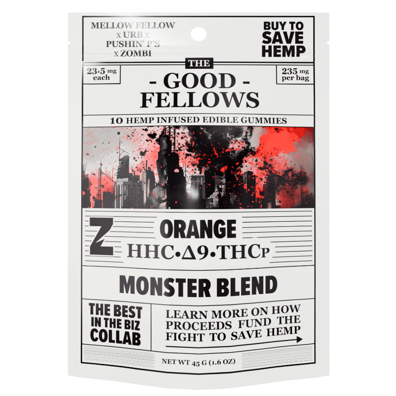 Goodfellows Orange Monster Gummies | 235mg | Delta 9 THCp HHC