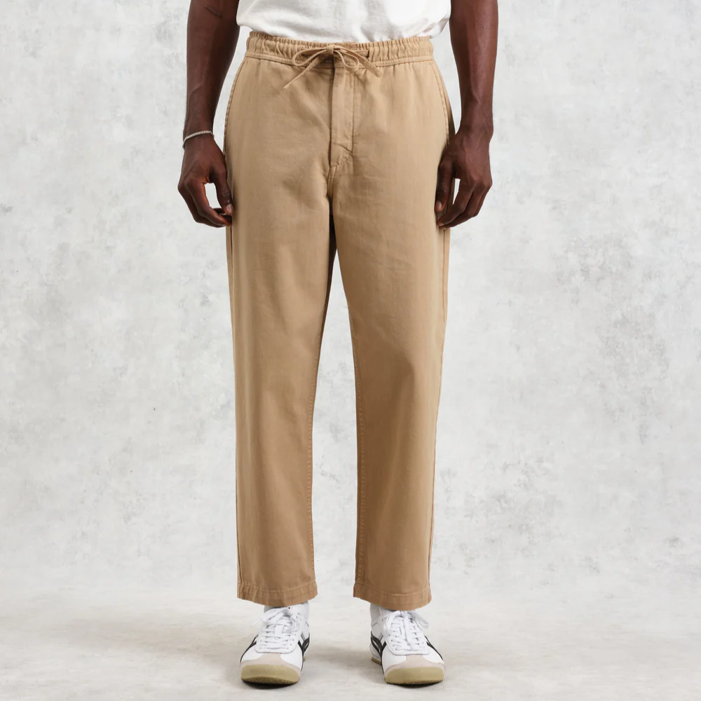 カートトラウザーズ｜オーガニックコットンツイル (BEIGE)