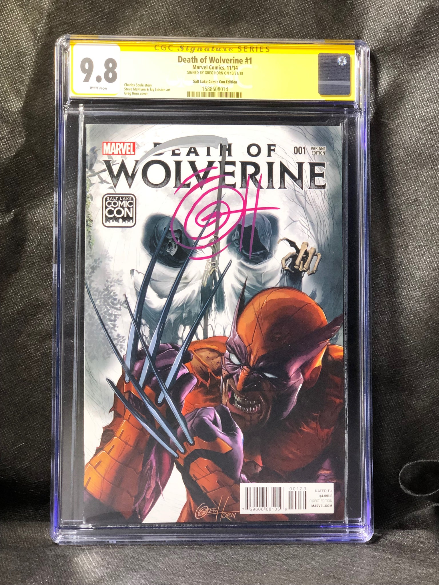 Death of Wolverine # 1 Salt Lake City Comic Con Variant Signed by