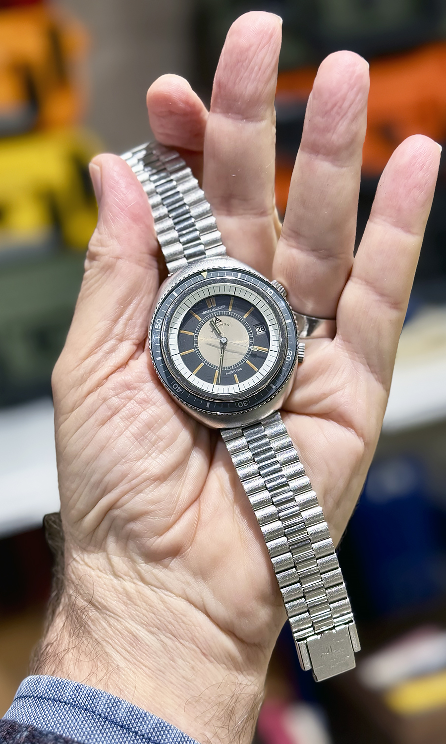 1970's Jaeger LeCoultre (Swiss) Memovox Polaris II Ref. E870 Dive