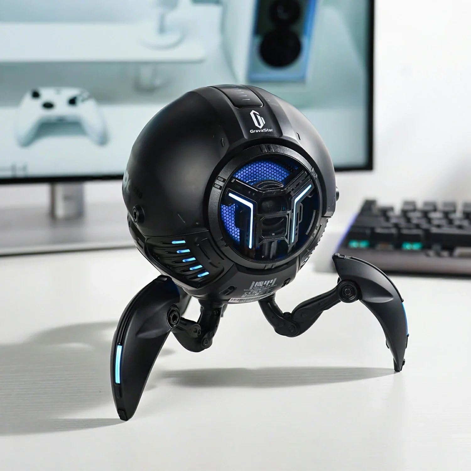 Mars Pro ブラック | 20W Bluetooth ワイヤレススピーカー RGB ライト付き