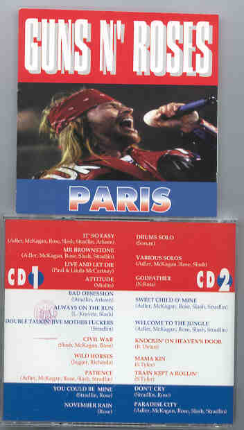 Guns N' Roses - Paris ( 2 CD SET ) - gravitystereo