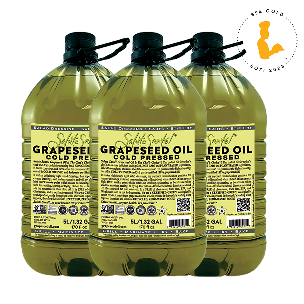 Cold Pressed Grapeseed Oil | 3x5L - $162.95