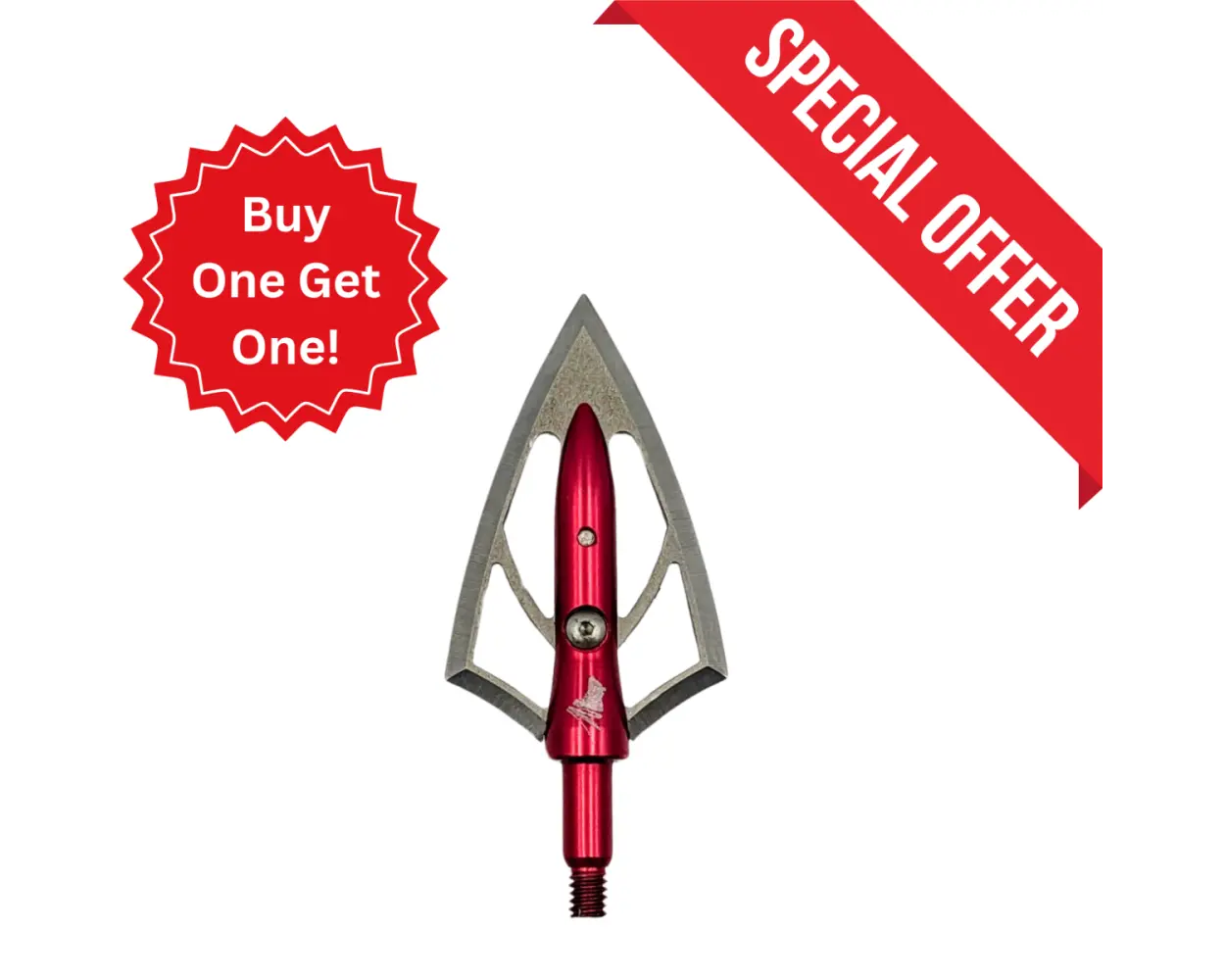 OverKill Silver Flame® 125 grain Double Bevel Broadhead