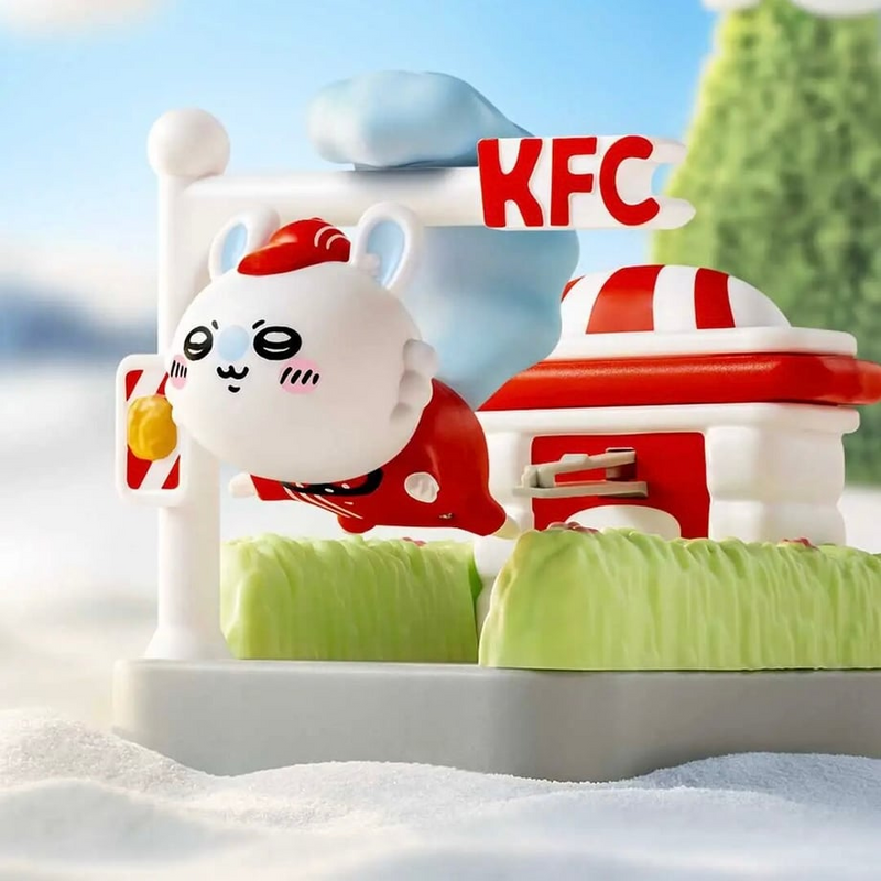 中国限定】中国KFC(ケンタッキー)ちいかわコラボおもちゃ 5個セット