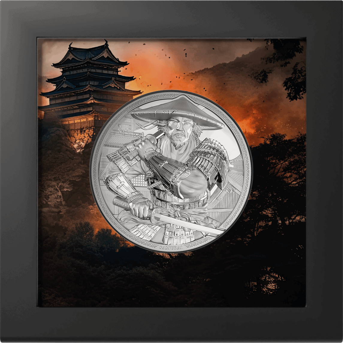 2025 Cook Islands Samurai 5 oz Silver High Relief Proof Coin