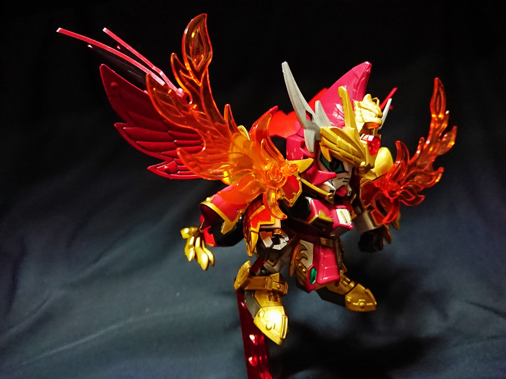 SDガンダム三国伝 (塗装済み) 機武帝 紅蓮装 曹操ガンダム ❗オマケ