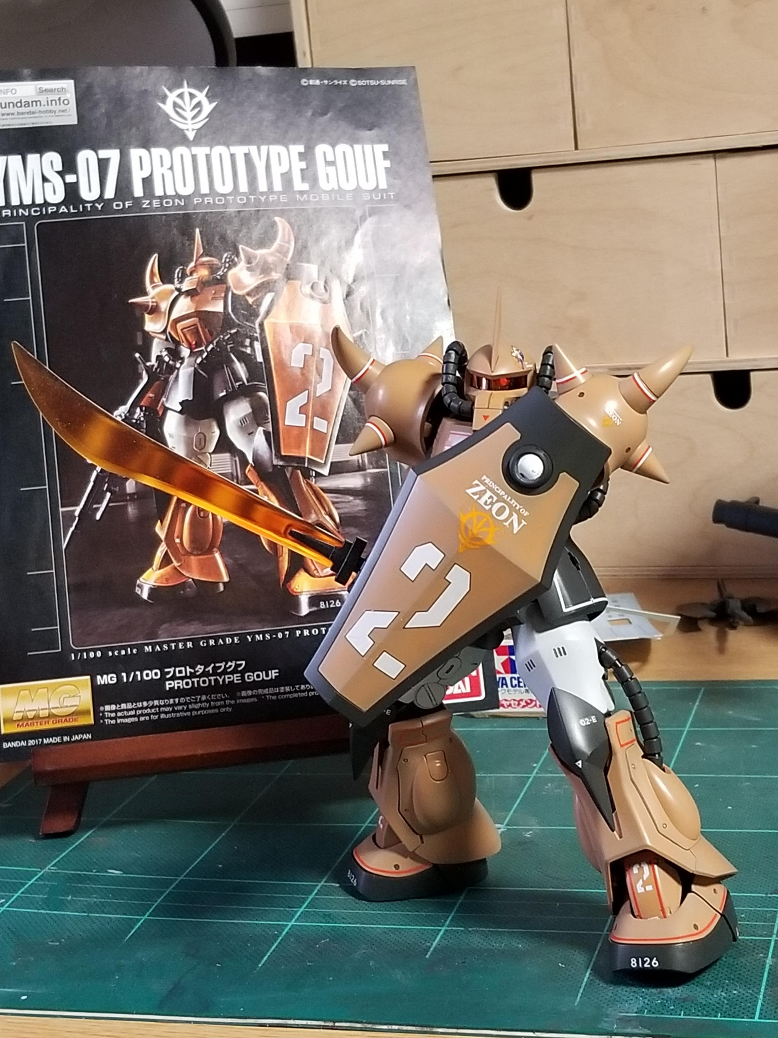 MG 1/100 YMS-07 プロトタイプグフ｜@CARGO89476325さんのガンプラ作品