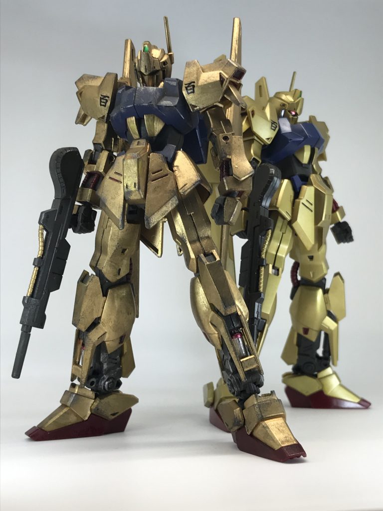 HG 百式 お手軽ランナー塗装 & お手軽ウェザリング｜tamamaさんの