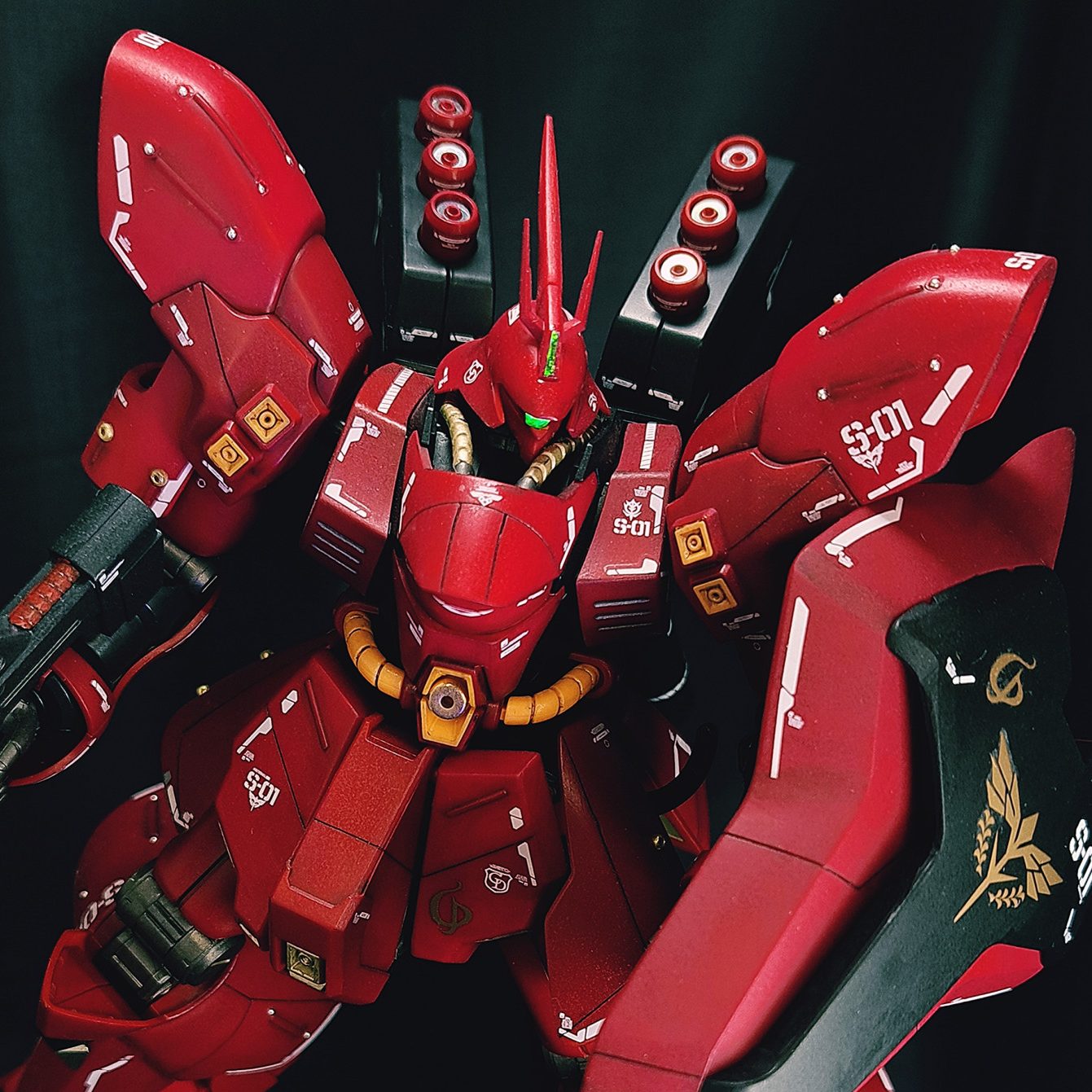 筆塗り全塗装】HGUCサザビー｜タオル_筆塗りでかっこよく作りたいさん