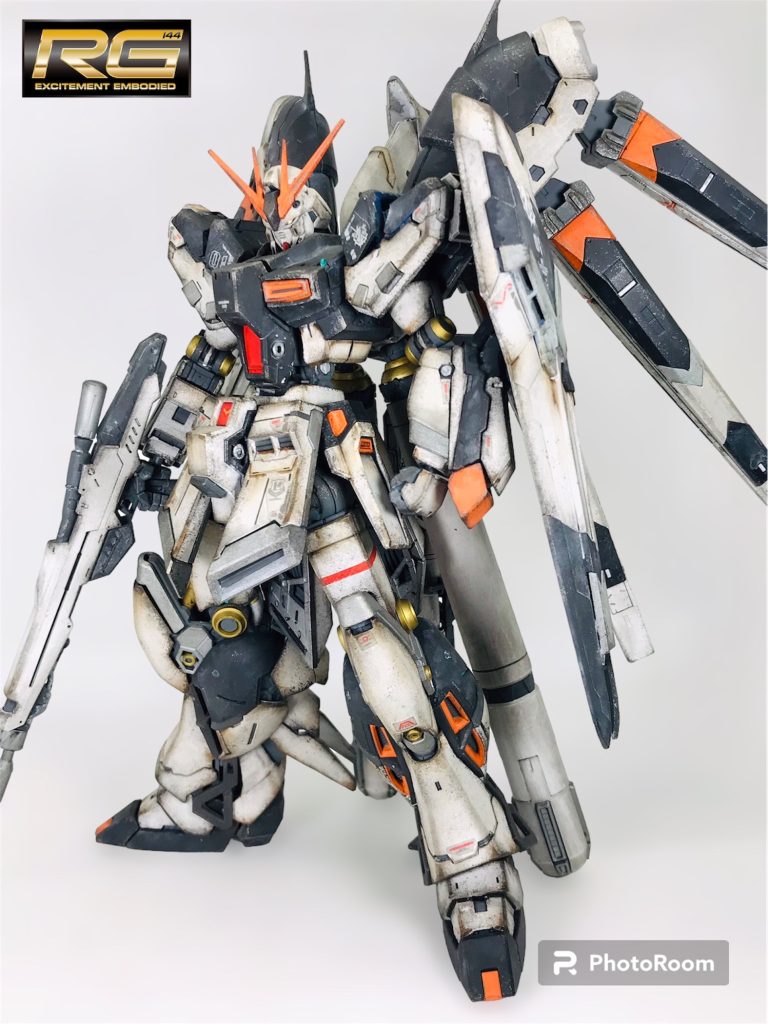 RG Hi-νガンダム 部分塗装 ウェザリング仕上げ ＋ 簡単オリジナル