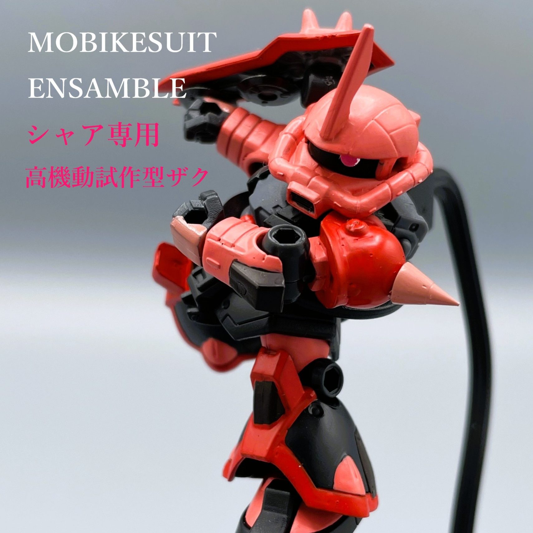 MSアンサンブル】シャア専用高機動試作型ザク【筆塗りリペイント