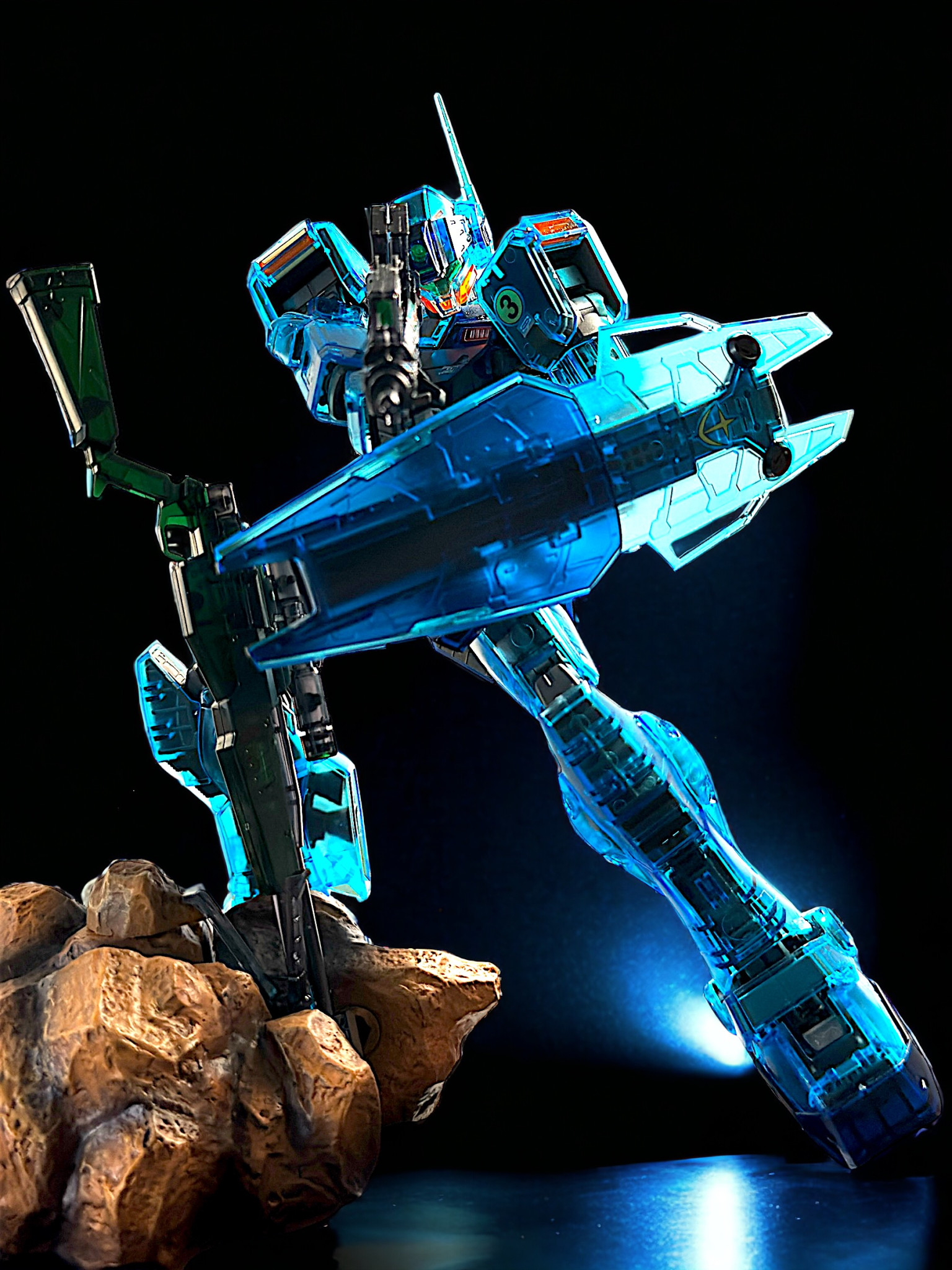 MG 1/100 ジム・スナイパーII[クリアカラー]｜かるまさんのガンプラ