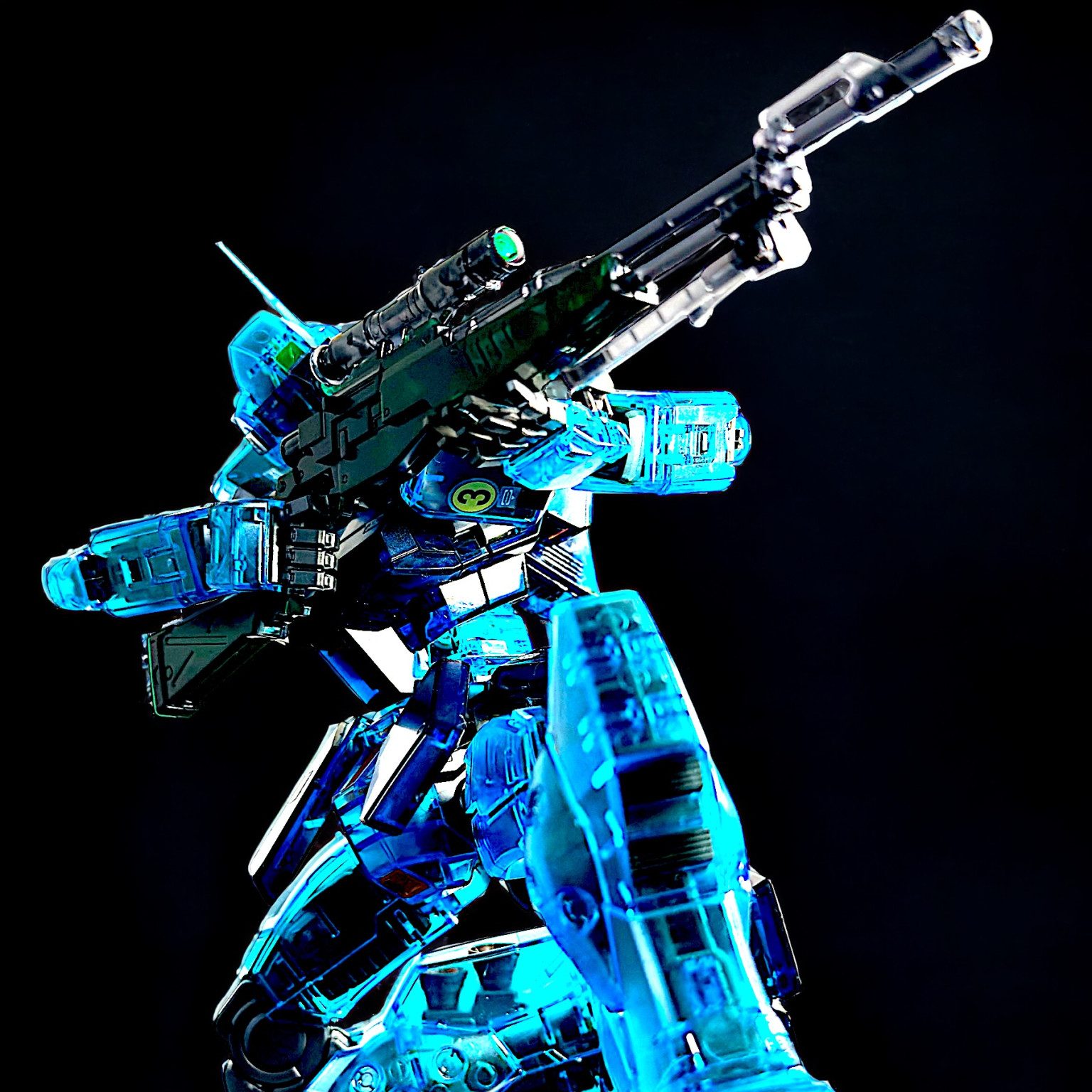 MG 1/100 ジム・スナイパーII[クリアカラー]｜かるまさんのガンプラ