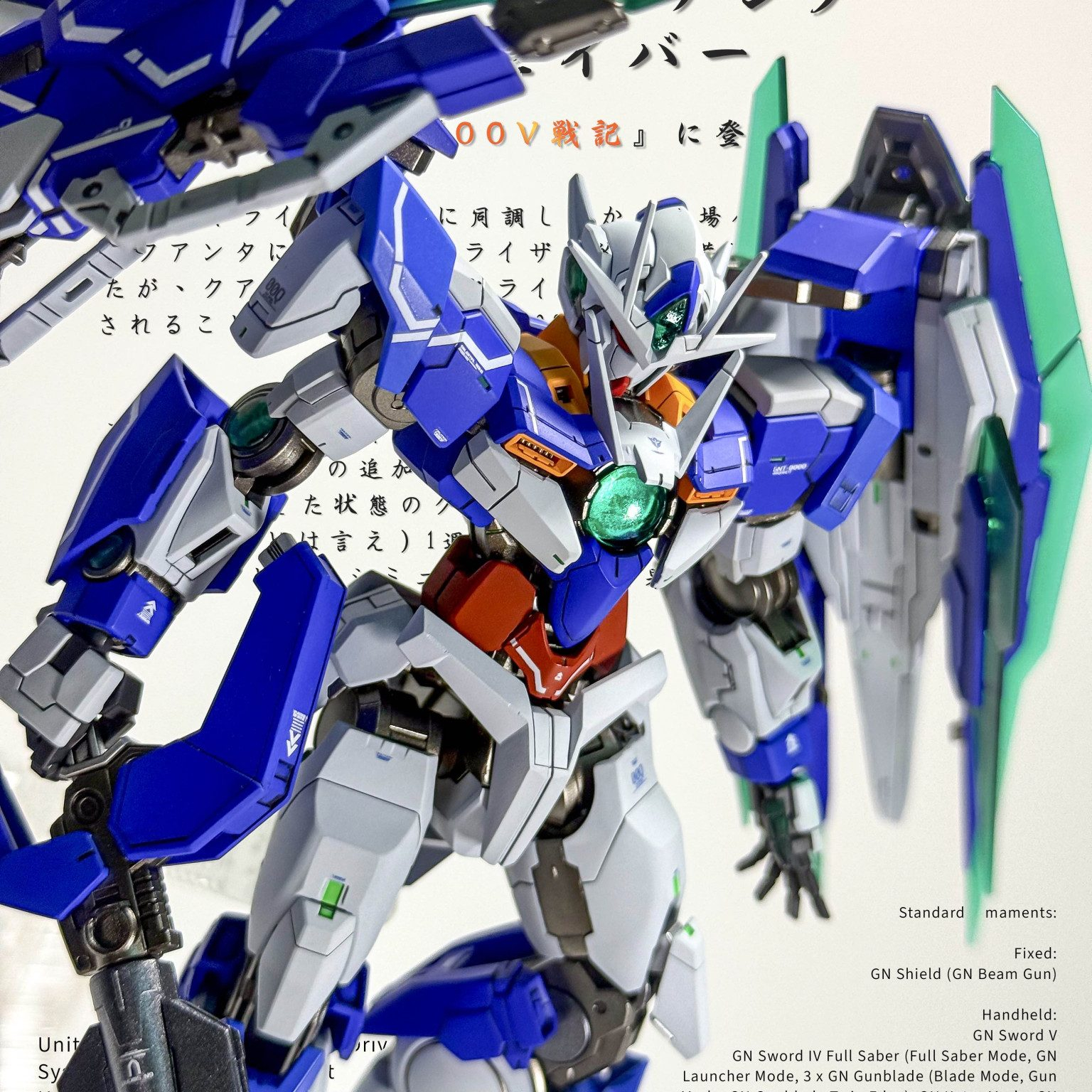 RG 1/144 ダブルオー クアンタ フルセイバー 全塗装完成品｜Edicine
