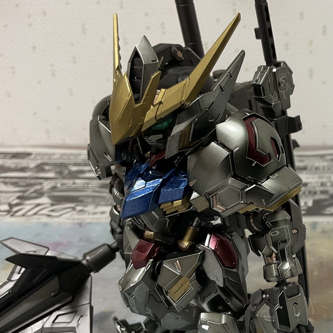MGSDバルバトスアイアンブラッドコーティング｜MA大好きさんのガンプラ