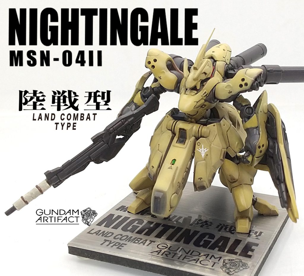 改修塗装完成品 ナイチンゲール 陸戦型（近藤版風カラー）ガンダム