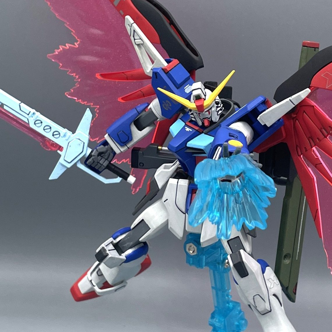 旧HG】デスティニーガンダム【筆塗り全塗装】｜キャンプラさんの